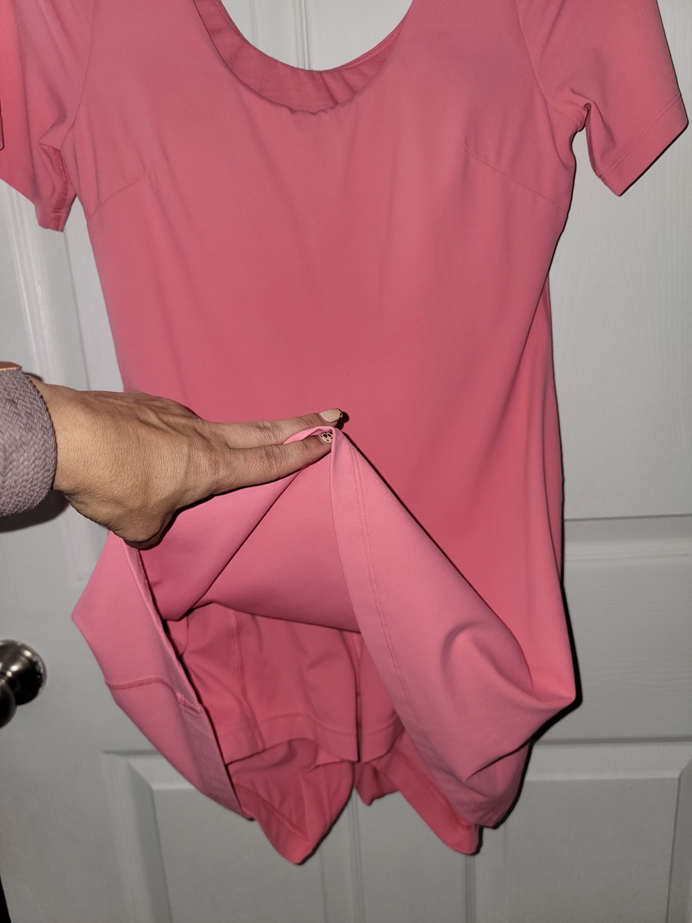 lululemon athletica Pink Short Sleeve Scoop Neck Dress - Picture 5 of 5